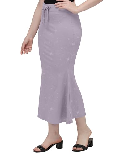Image of Mehrang Stretchable Shimmer Saree Shapewear Petticoat for Women, Skirts for Women,Shape Wear Dress for Saree