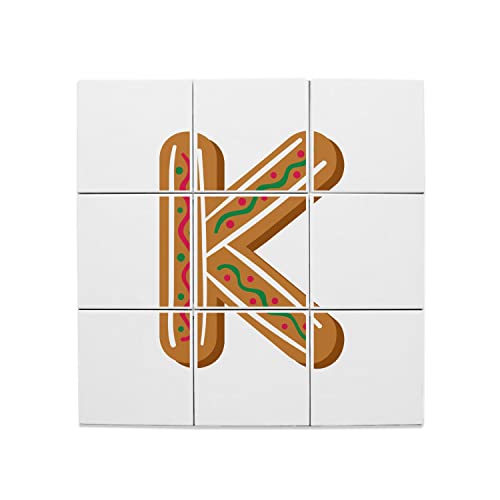 Carreaux Céramique Décoratif mural alphabet prénom Kylian Kenza Noel 60x60