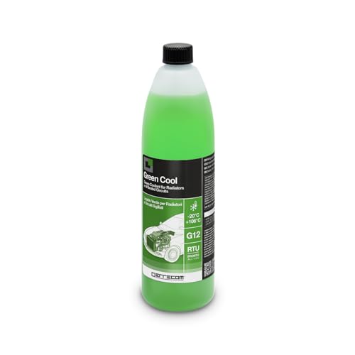 ERRECOM Green Cool, Líquido para Radiador Verde -20°C, Anticongelante G12 con Paquete inhibidor de Base orgánica Oat, Listo para Usar, 1 Litro