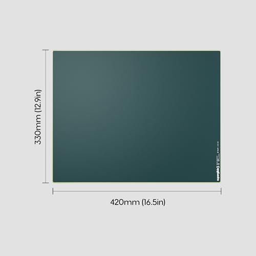 Image of Pulsar Gaming Gears Superglide Pad v3 Type-S - Alumino-Silicate Glass Gaming Mouse Pad, Soft R-Edge, Anti-Slip Silicone Base 420mmx330mm (L, Green)