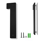 3' 4' 5' 6' 8' Black Aluminum Letters, Floating House Address Numbers for Outside, Modern Metal Door Numbers Letters, Metal House Address Letter and Number for Home Office Apartment (5 Inch 1)