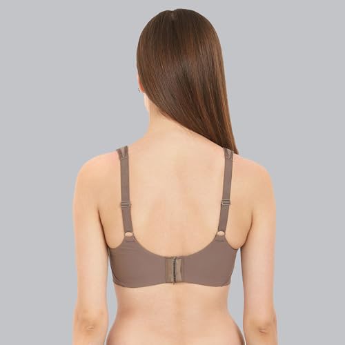 Image of SOIE Women Solid Full Coverage Polyamide Spandex Minimiser Non Padded Non Wired Bra Combo Pack of 2