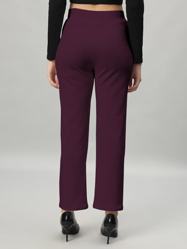 Image of LITVA Premium Women's Formal Trousers (Flexi-Waist | Wrinkle Resistant | Desk-to-Dinner)