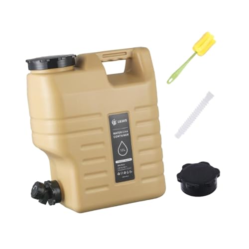 YIJU 12L Water Jug for Outdoor Use, Khaki