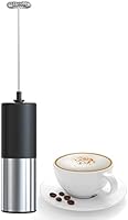SENZER Milk Frother for Coffee, Handheld Electric Milk Frother Foam Maker Battery Operated Whisk Drink Mixer, Stainless...