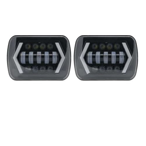 Phares principaux LED H6054 5x7 feux route croisement clignotants auto pour Nissan 240SX d21
