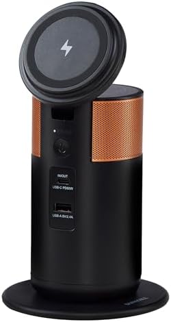 DURACELL, M100 Power Station, Lightweight and Compact, Wireless Charging, Portable Charging Hub and Charger for Laptops, Phones, Tablets, Earbuds and Smartwatches, Dock Included
