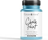 GRANOTONE Chalk Paint Matt Finish Water Based Acrylic Paint 4.1 fl oz 120 ml Tiff Blue Colour for Furniture Home Decor Crafts Eco Friendly All In One Paint No Wax Needed Versatile DIY Solution