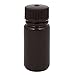 Aexit 50ml Plastic Flasks Wide Mouth Chemical Laboratory Reagent Bottle Sample Cell Culture Flasks Bottle Brown