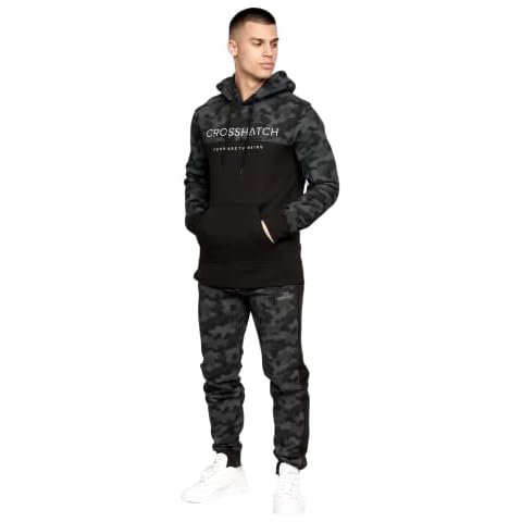 Crosshatch Men's Hooded Tracksuit Set Cover