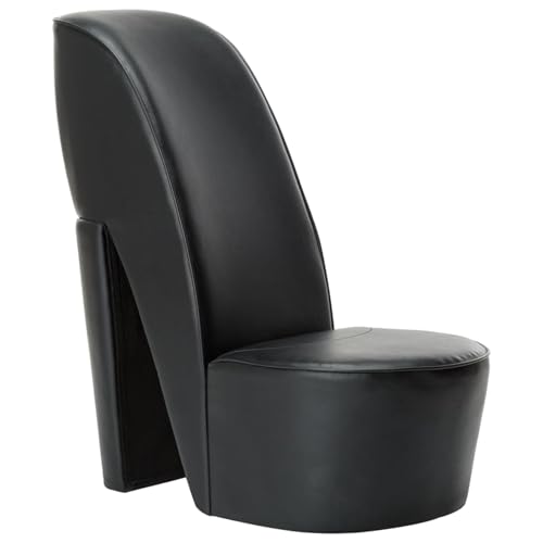 Gecheer Fauteuil en forme de chaussure à talon cuir synthétique noir
