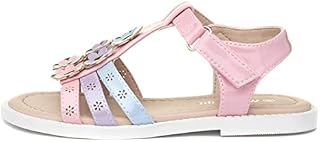 Walkright Girls Pastel Sandal with Flowers
