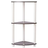 Amazon｜OKUNAI コーナーラック 3段 奥行30cm 三角 棚 収納 白