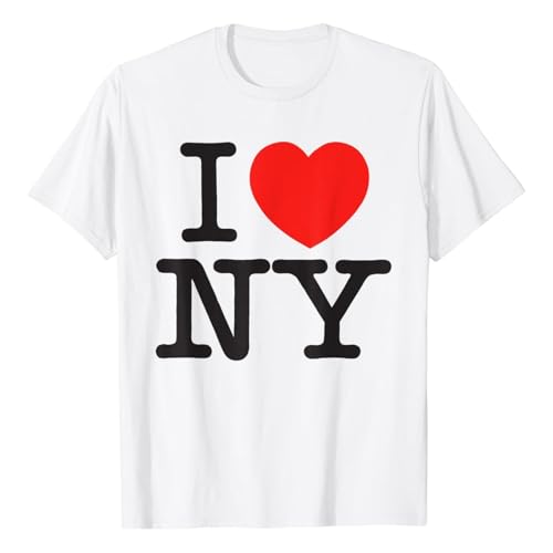 I Love New York Classic Logo T-Shirt Unisex, I Heart NY Tee Tops for Women Men