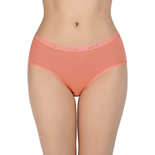 Image of Amante Solid Cotton Low Rise Hipster Panty Pack(Pack of 3)