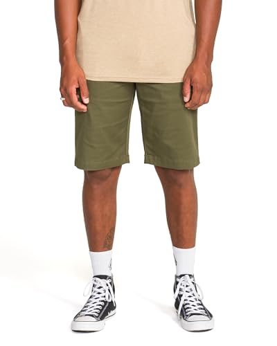 Image of Volcom Men's Vmonty Stretch 22 Chino Shorts - Casual Everyday Wear, Relaxed Fit