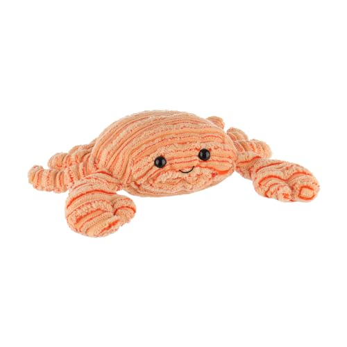 Image of Apricot Lamb Crab Plush Ocean Stuffed Animals for Kids, Soft Cute Plush Sea Toys for Baby Girl and Boy, Fluffy Crab Orange 9.1 Inches