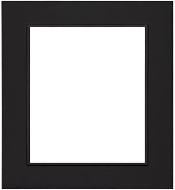 Ambiance Studio Wooden Picture Frame for Wall with Plexi Glazing, White, 8x10", 1-3/4" Wide Face, 3/4" Depth, Professional Wood Frame Finish, Built-In Hangers, UV Cured Fish