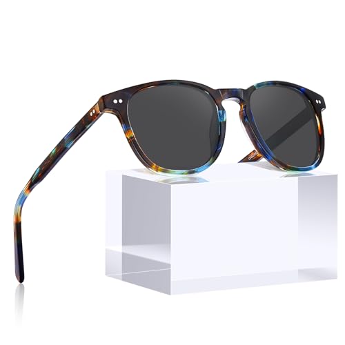 Image of CARFIA Vintage Polarised Sunglasses for Women with Small Face CA5285C