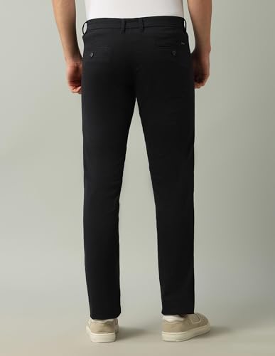 Image of Arrow Sports Men's Solid Mid Rise Cotton Button Slim Flat Front Slant Pocket Casual Pants (ASAJTR2488 28)