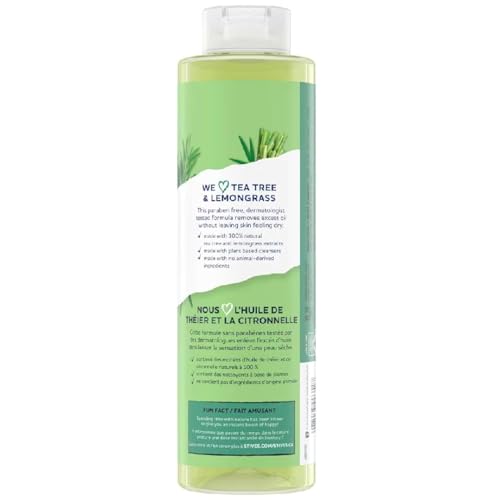 Image of St Ives Tea Tree and Lemongrass Body Wash 650ml Purifying Body Cleanser with Natural Extracts Oil Control Paraben Free Plant Based Dermatologist Tested for Fresh Glowing Skin
