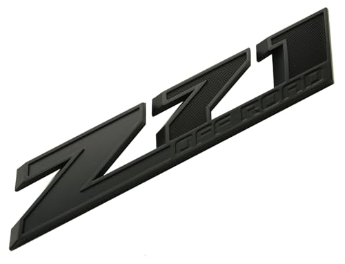 Image of 2pcs New Big Z71 Off Road Emblems 10 inch Badge Compatible with 2009-2018 Colorado Tahoe Silverado Sierra Suburban 2500Hd 3500Hd Offroad (Matte Black)
