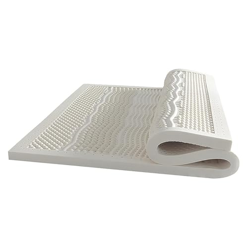 Colchón de látex natural con funda extraíble de algodón orgánico para aliviar el dolor de hombros y espalda, diseño transpirable