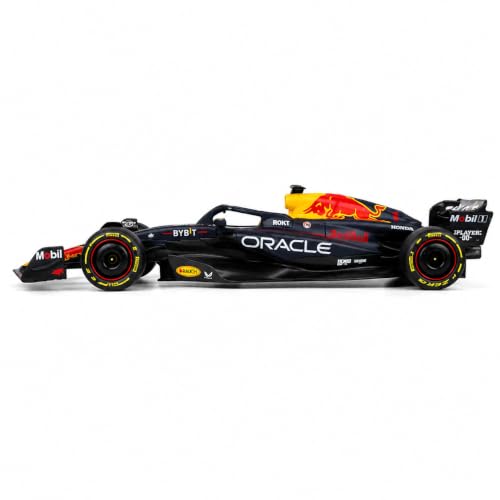 Image of Wizplex QY Toys Oracle Red Bull Racing RB19 1:24 Scale Officially Licensed Die Cast Metal Formula 1 Car with Display Base - No. 1 Large Collectible Model for Collectors 14+