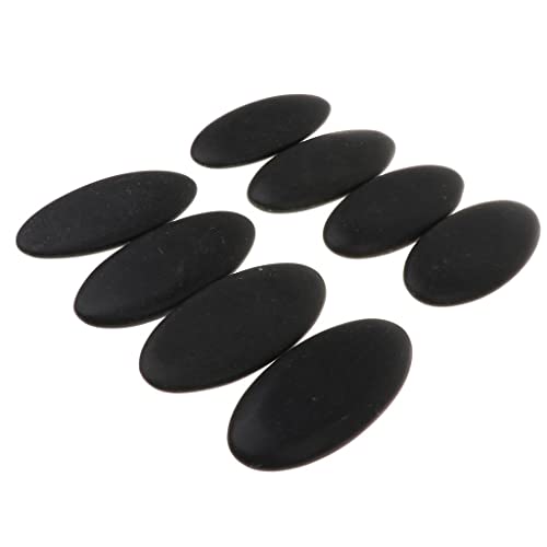 DEVNWIGMO 8 Piezas de Piedras Calientes Volcánicas Energéticas para Spa, Masaje con Aceite Y Equipo de Salud.