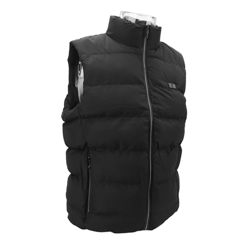 Chaleco calefactor para acampar y esquiar impermeable con 15 zonas de calor USB 4XL 6