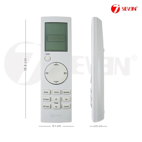 Image of 7SEVEN Compatible with Samsung Ac Remote Original MR-BH01 ARH-2001 DB93-04858C Model 274, Ensure Each Key Function Match and Genuine Remote Control Replicate Exactly