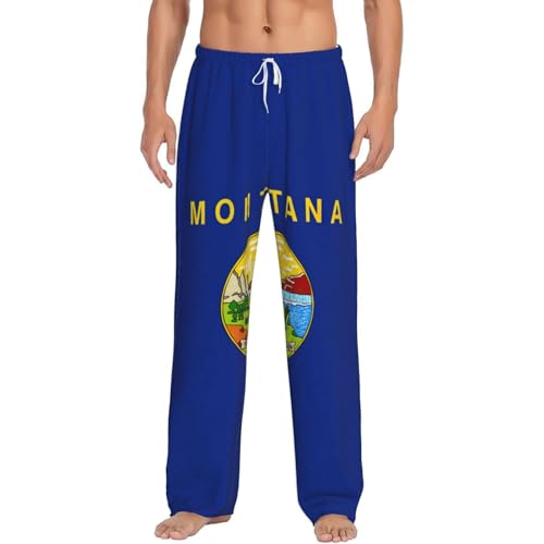 Pantalon de pyjama pour homme Montana en flanelle polaire douce pour la maison