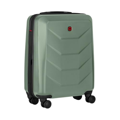WENGER Prymo Carry-On Hartschalenkoffer, Handgepäck, Trolley, 36 (43) l, Sicherheitsschloss, Damen/Herren, Reisen Urlaub, Grün, 654114 – Ansicht 1