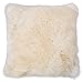 Home4You Kissenbezug Kissenhülle | Schaffell | Creme | Einfarbig | 50x50 cm
