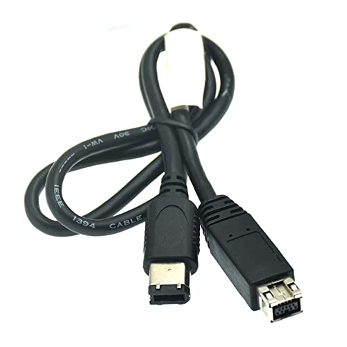1pcs 0,6m 1,8m 3m 5m 9 Pin/6 Pin Beta Firewire 800 1394 Kabel IEEE 1394B,1.8m
