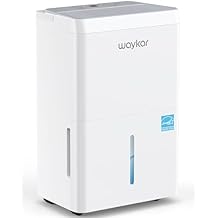 Waykar 150 Pint Energy Star Dehumidifier for Large Rooms up to 7,000 Sq. Ft. for Home, Basement, Commercial, Industrial, wi