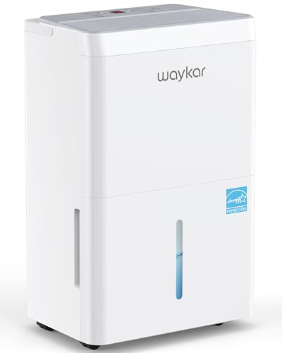 Waykar 120 Pint Energy Star Dehumidifier for Home, Basement, Large