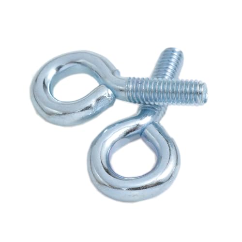 Image of Yukata 1 /4 inchx 3 /4 inch Male Thread Machinery With Nut Shoulder Lifting Ring Eye Bolt Hook - Marine Expansion Grade 12 Set