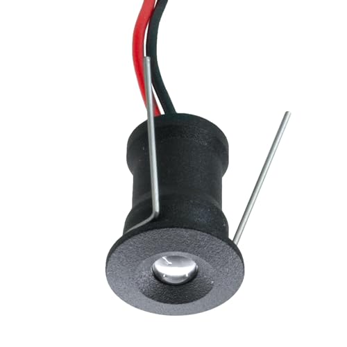 Planetitaly Mini-Strahler IP65 LED 1 W Leistung 12 W Einbauspot 12 V Duschkabine Sternenhimmel Wegeleuchten Stufen Boot Wohnmobil (6000 K, Schwarz) Planetitaly Mini-Strahler IP65 LED 1 W Leistung 12 W Einbauspot 12 V Duschkabine Sternenhimmel Wegeleuchten Stufen Boot Wohnmobil (6000 K, Schwarz)