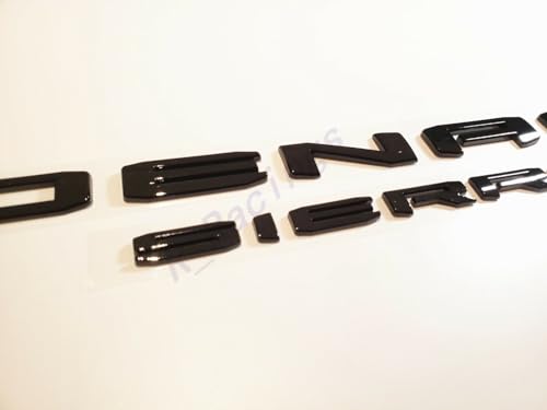Image of 4Pcs Set 19-23 Denali DENALIHD Sierra Emblems 3D Letters Badges NAMEPLATE Stickers Decal Replacement for Sierra 1500 2500HD 3500HD Denali HD 23400374 (Gloss Black)