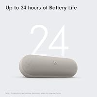 Beats Pill x Kim Kardashian - Wireless Bluetooth Speaker and Portable Charger via USB-C - Up to 24 Hours Battery Life, IP67 Water Resistant, Apple & Android Compatible, Built-in Mic – Light Gray — image 4