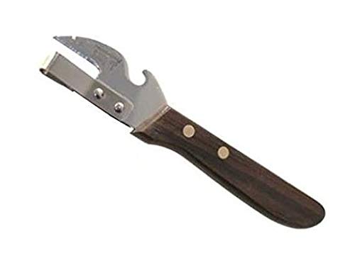 De Luca Apriscatole a Leva e Stappa Bottiglie in Legno e Acciaio Inox