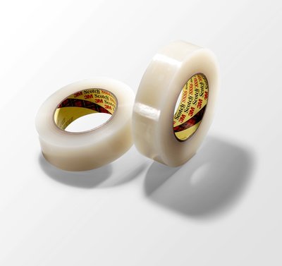 3M Scotch 8884 Synthetic Rubber Resin Stretchable Adhesive Tape, 5 mil Thick, 55m Length x 36mm Width, Clear (Pack of 2) 3M Scotch 8884 Synthetic Rubber Resin Stretchable Adhesive Tape, 5 mil Thick, 55m Length x 36mm Width, Clear (Pack of 2)