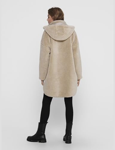 ONLY Damen Onlsascha Sherpa Otw Noos Jacket, Cuban Sand, XS-S EU