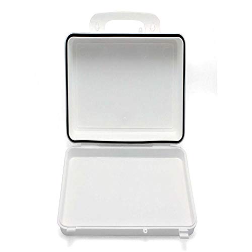 Kemp USA 24 Capacity Unit Plastic First Aid Kit Box with Weather-Resistant Gasket Empty Mountable Medical Storage Case Durable Living Hinge & Secure Clasps (Medium)