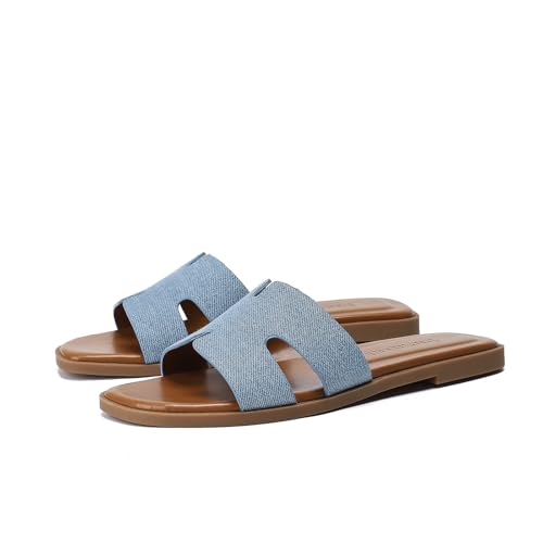 Image of Stratuxx Kaze Women's Open Toe Flat Dress Slide Sandals