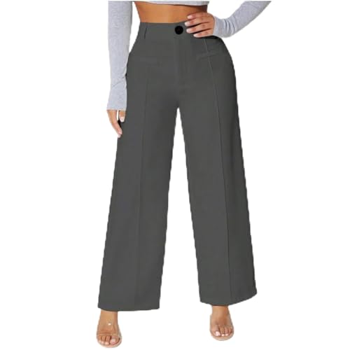 Women's High Waist Pants Fashion Drape Straight Dress Pants Fall Casual Wild Long Trousers Comfy High-end Pants