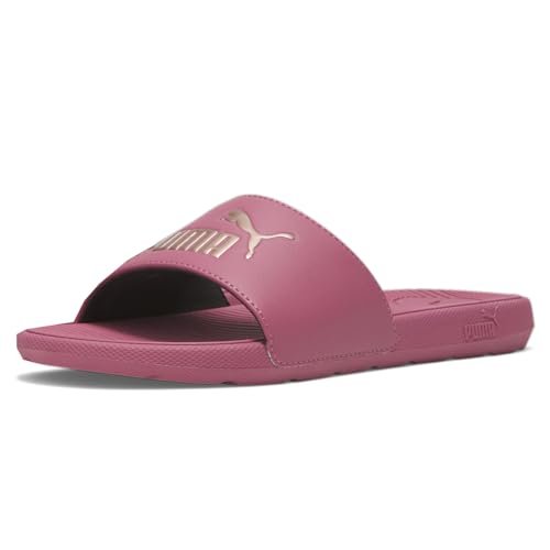 PUMA PUMA Women's Cool Cat 2.0 Slide Sandal, Rose Wine-Rose Gold, 11