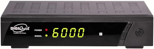 Digiquest 8010 HD DEU - Decoder satellitare Free to air DVB-S2 - funzione mediaplayer, Nero, HEVC...