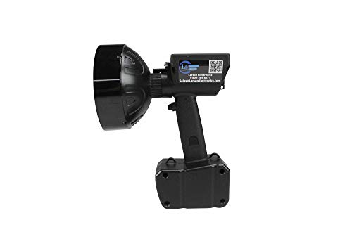 Larson Electronics 0410PCNVHQM 15 Million Candlepower HID Spotlight with Green Lens - 1900' Spot Beam - 35W HID - 120V Charger(-7